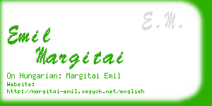 emil margitai business card